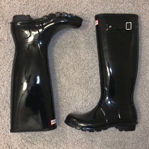 Black Hunter Boots Sz 9
